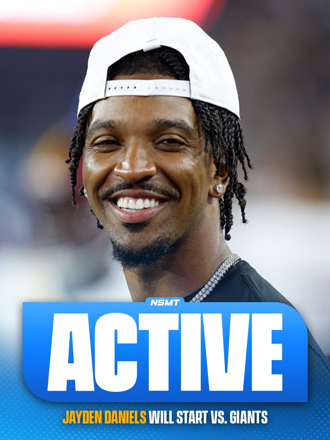 Jayden Daniels ACTIVE graphic: will start against the Giants