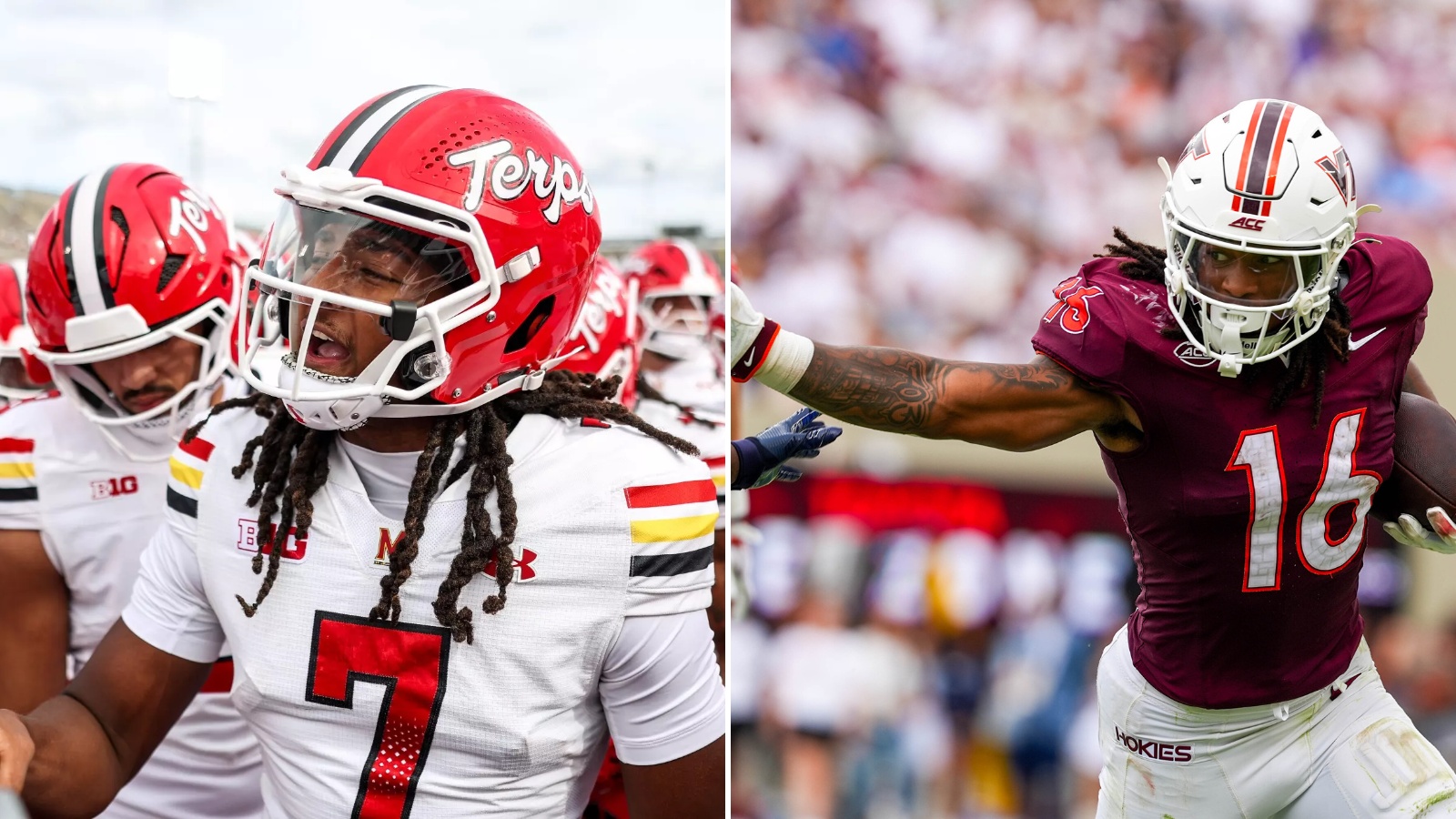 Unbeaten Maryland and Virginia Tech bring the region’s talent to center stage