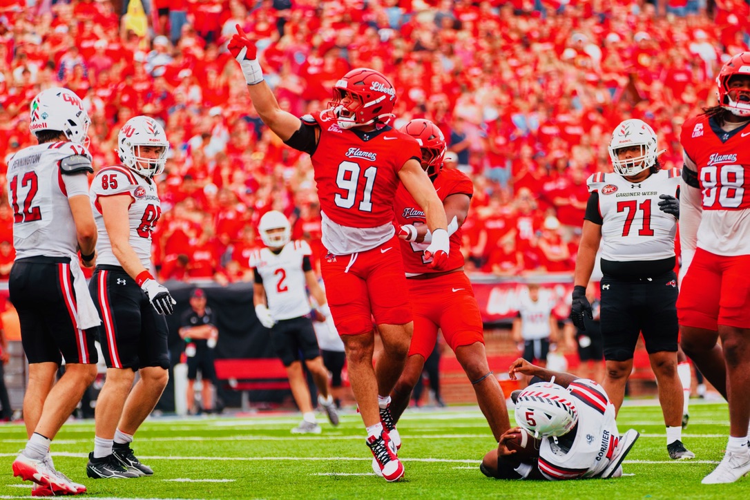 Liberty hosts Gardner-Webb at Williams Stadium on September 12, 2026. Photo: David Gaylor / The NSMT.